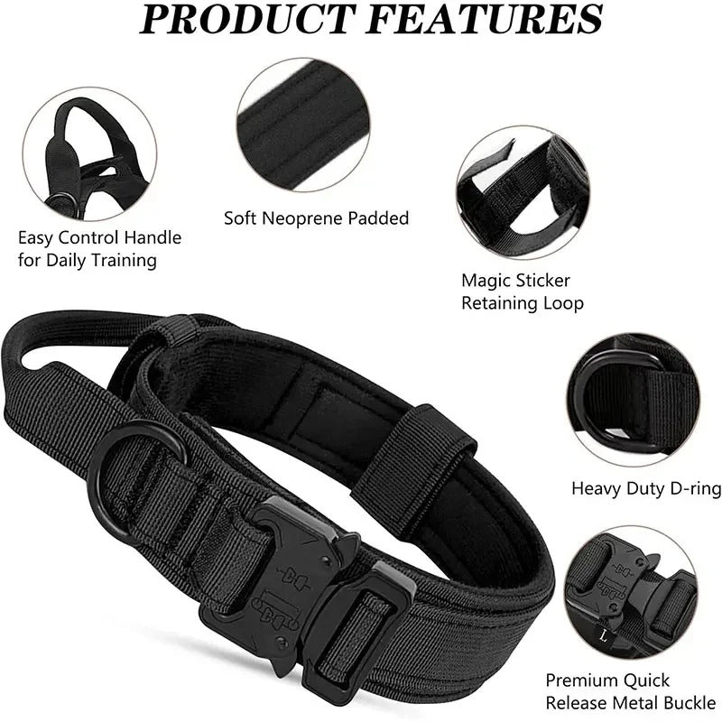 Vet-Approved Barkops Tactical French Bulldog Collar – Adjustable Outd...