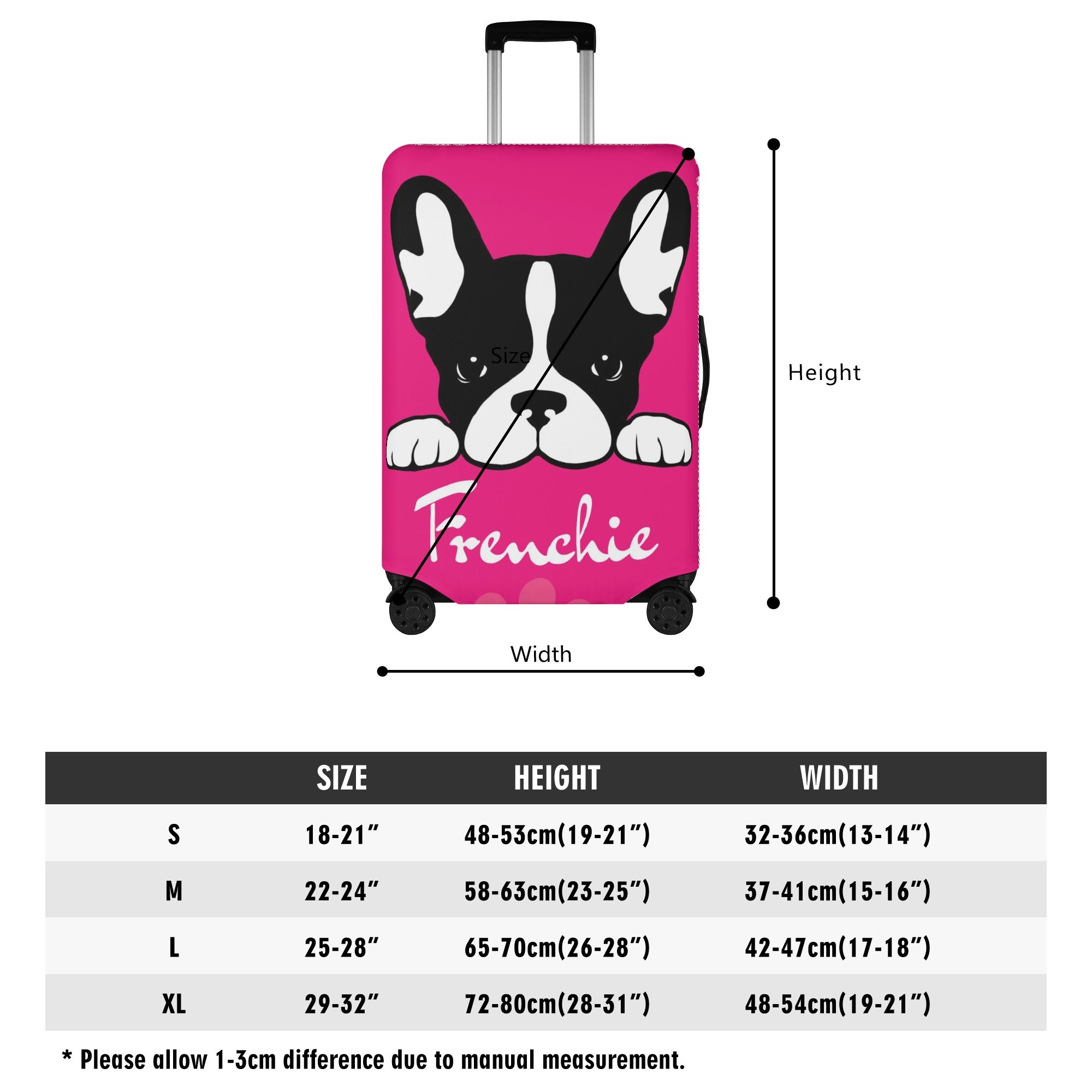 French Bulldog Cooper Luggage Cover Practical Pet Supply