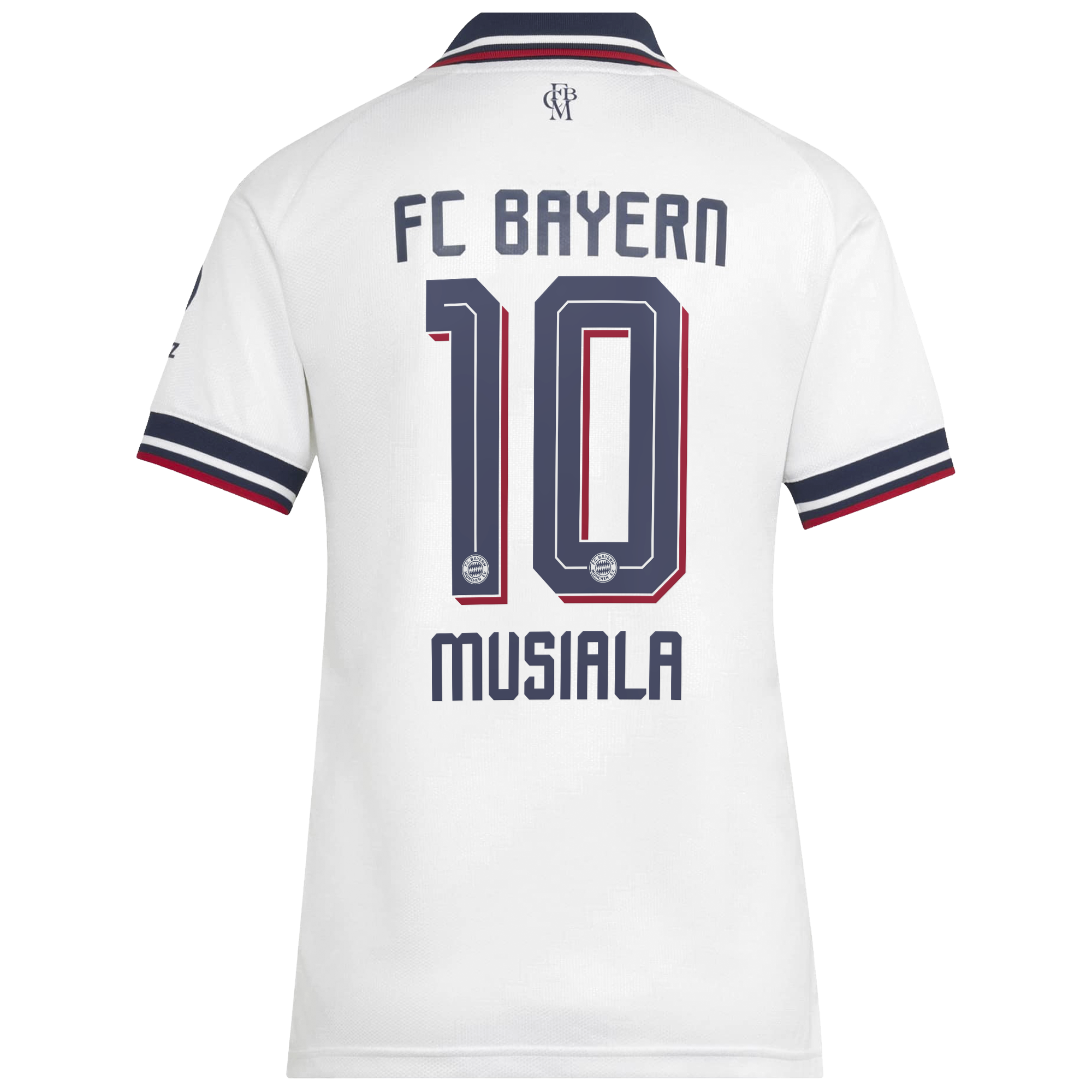 [SJH] Jamal Musiala #42 Bayern Munich Women's 2026/27 Away Replica Jersey - White