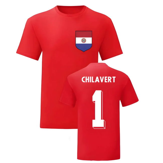 Licensed 2025-2026 Paraguay South American Football Home Shirt