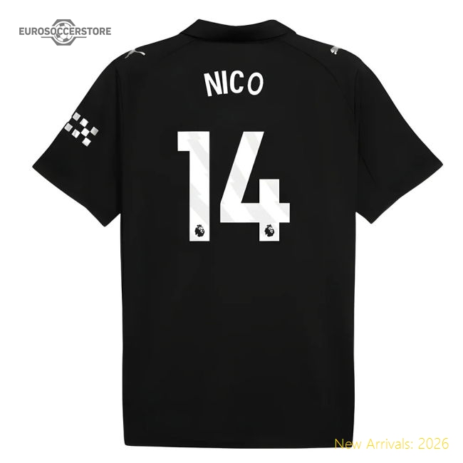 Authentic Secondary Shirt Nico 14 2025-2026 Performance Man City