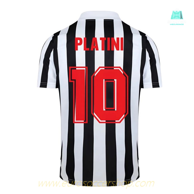 Score Draw Juventus 1984 Retro Football Shirt (PLATINI 10)