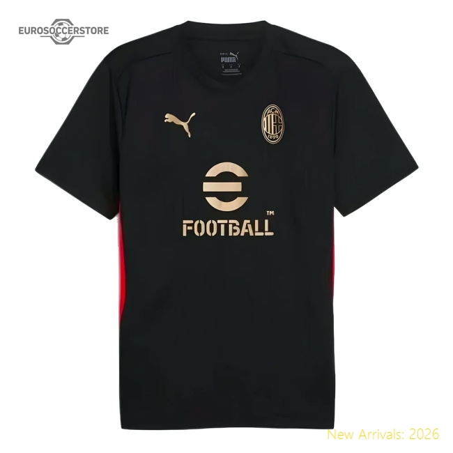 Genuine Supporter 2024-2025 Ac Milan Training Shirt (Black)