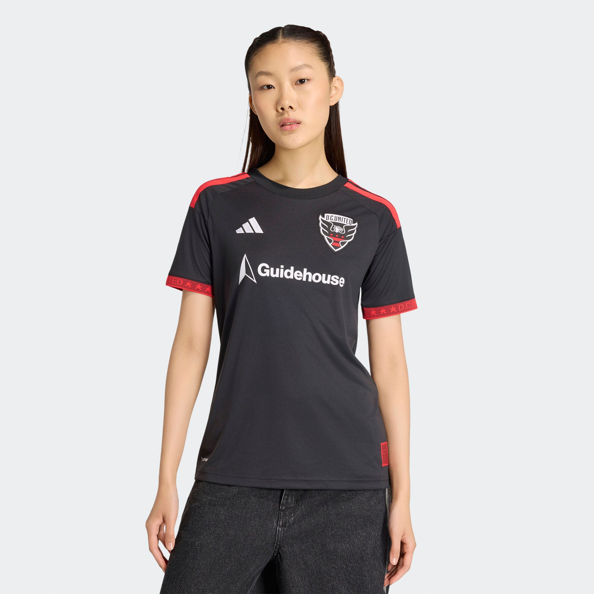 [JED] D.C. United Women's 2026 Black-and-Red Kit Replica Jersey - Black
