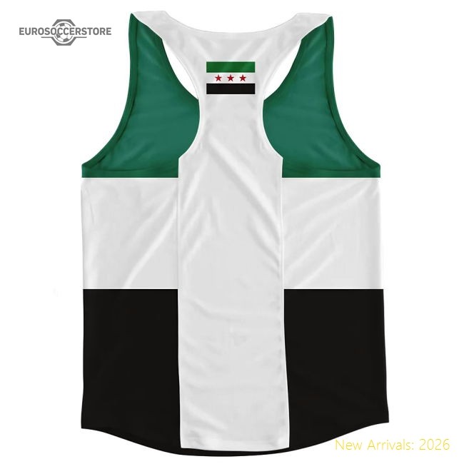 Top-grade Syria Flag Running Vest - Official Design - World Cup Edition