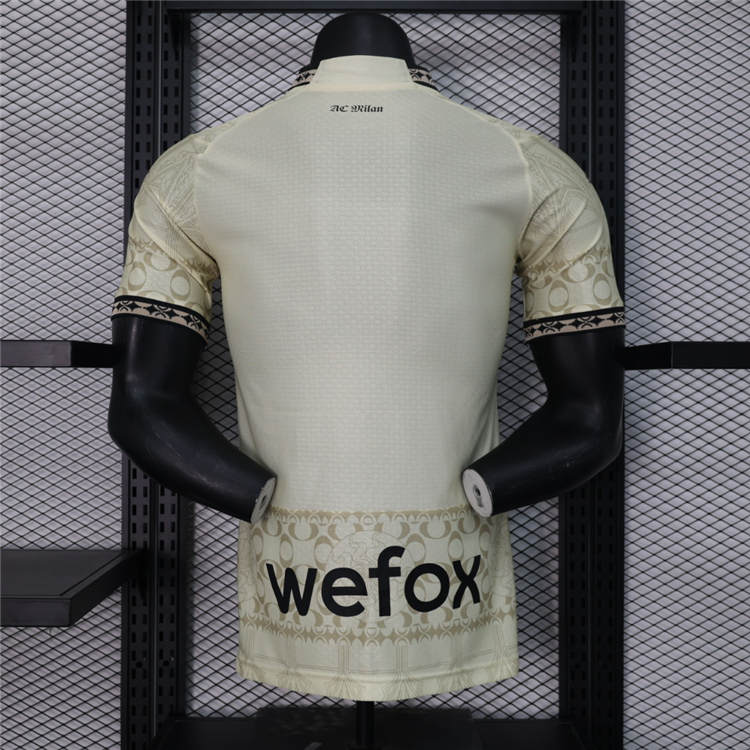 Moisture Wicking AC Milan 2425 Beige Shirt Authentic Version