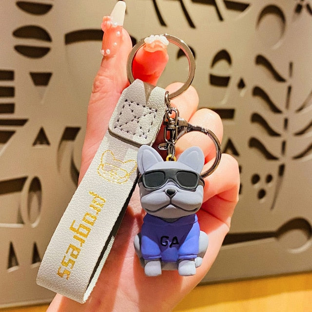 Frenchie Punk Key Chain – Unique Bag Pendant for Stylish Accessorizing