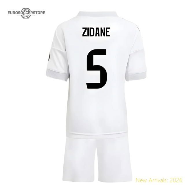 Top-Quality 2025-2026 Real Madrid Home Mini Kit (Zidane 5)