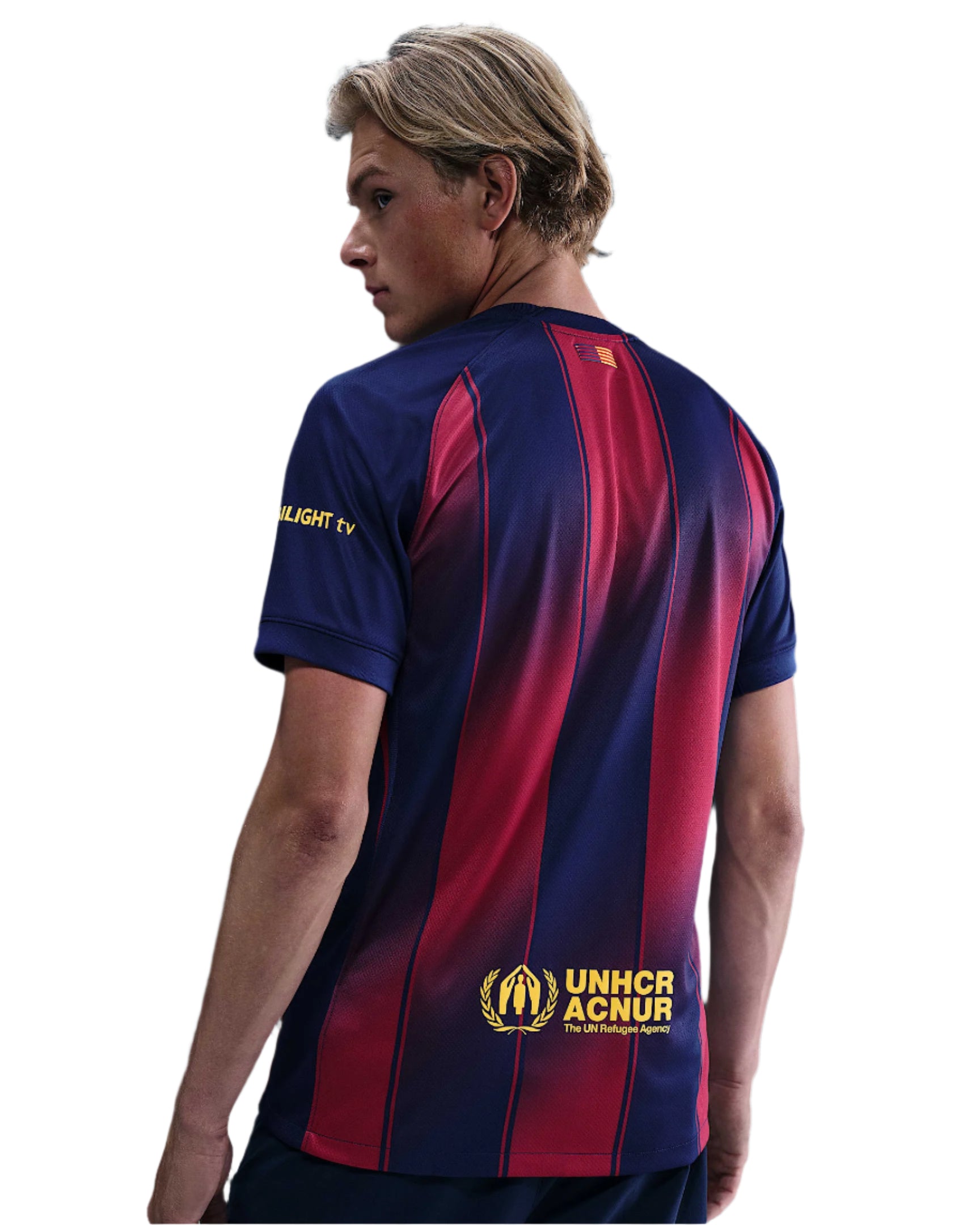 Barcelona Gold) 2025-2026 UCL Home Jersey – Authentic Shirt