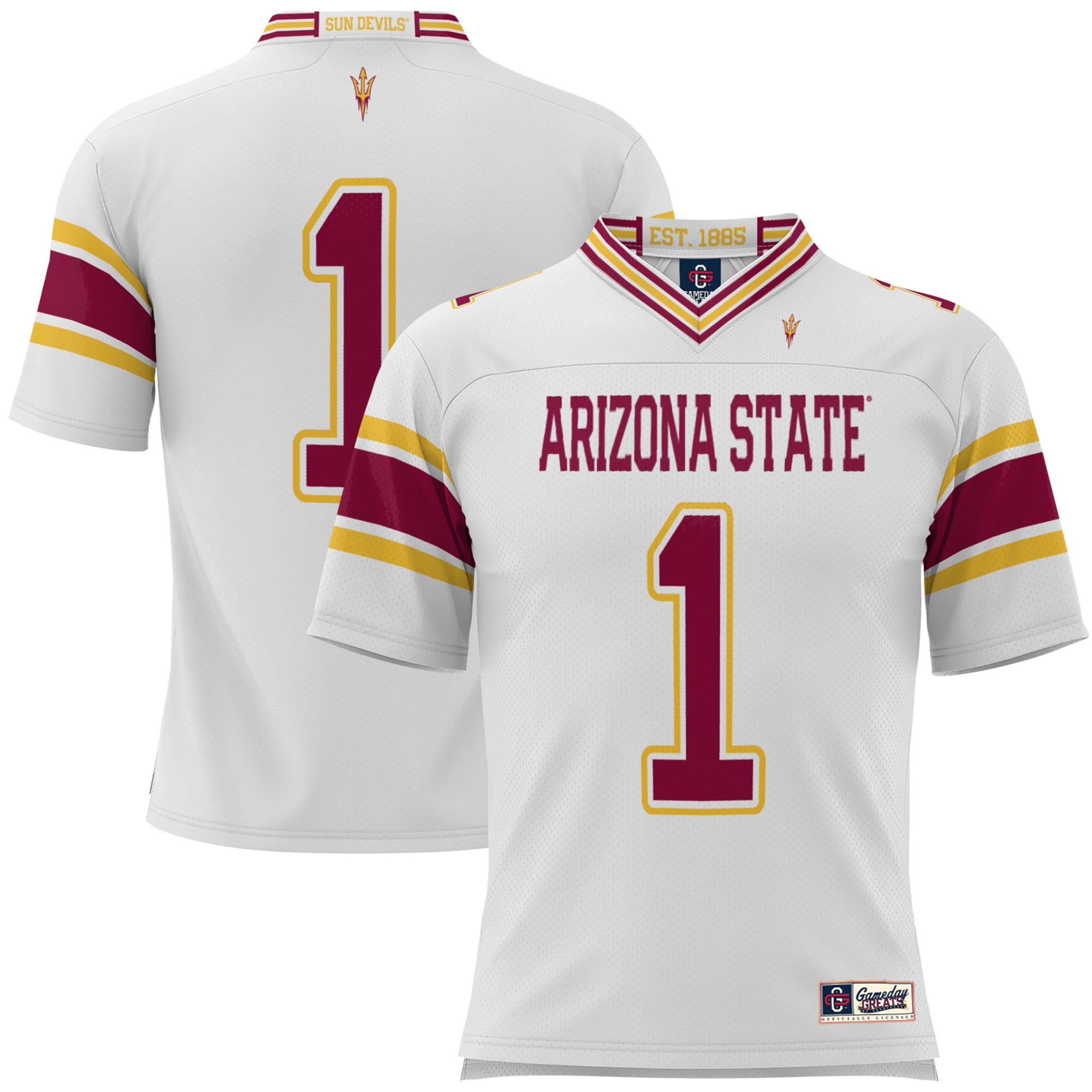 #1 Arizona State Sun Devils GameDay Greats 26/27 Football Jersey - White