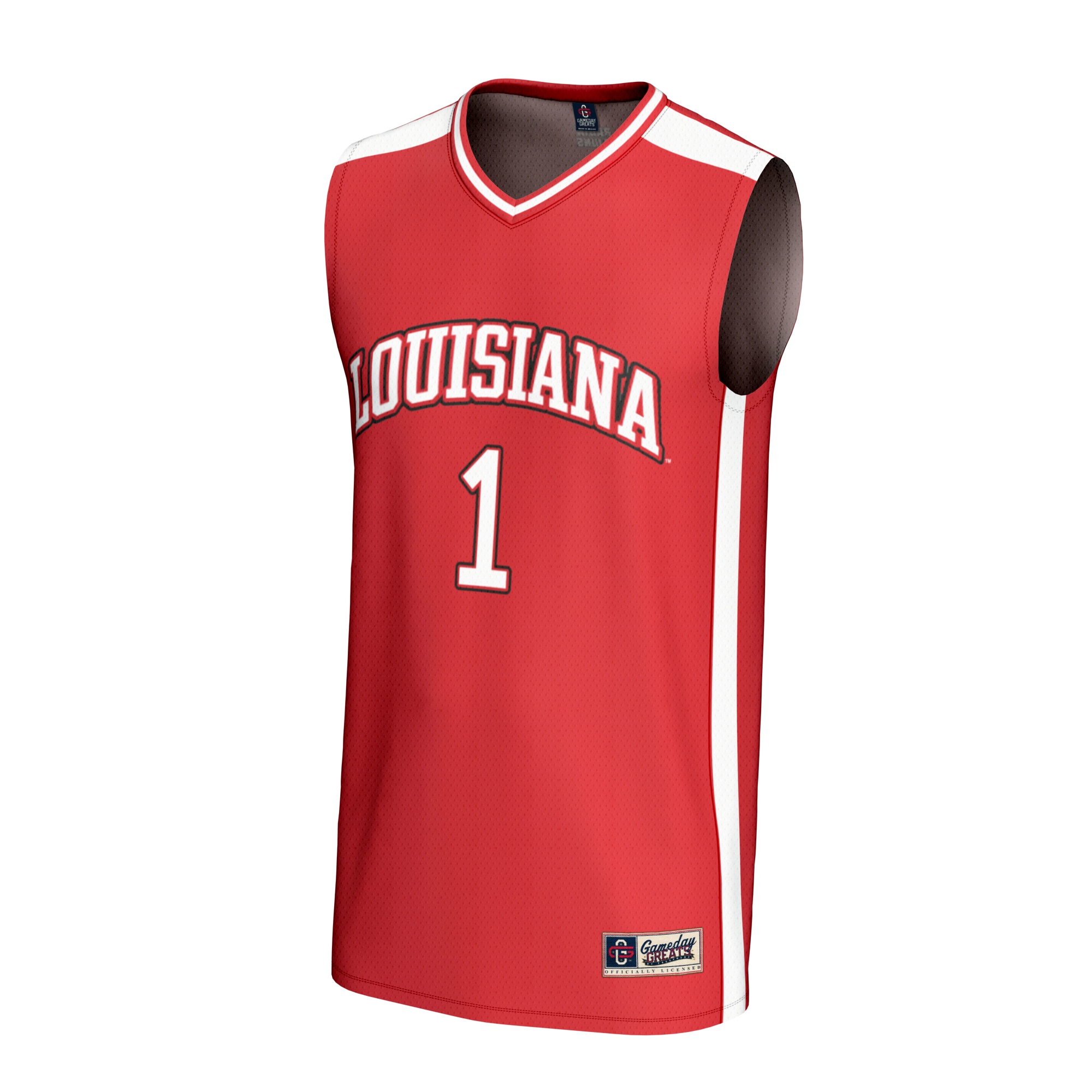 [DDG] Louisiana Ragin' Cajuns GameDay Greats Youth Lightweight Collegiate Basketball Fashion Jersey - Cardinal