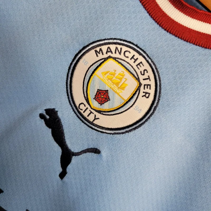 2022-2023 Kids Manchester City Jersey retro kit