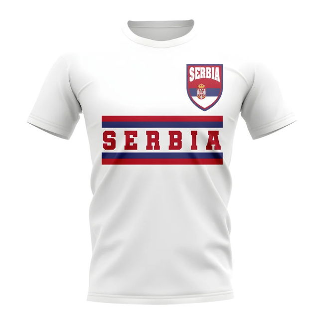 Quality Serbia Core Football Country T-Shirt (White) Match