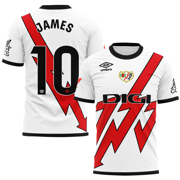 Premium Quality Rayo Vallecano 2425 Home Football Shirt JAMES 10