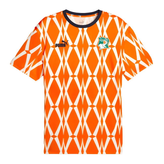 Match Worn Style Ivory Coast Professional Look Home Player Jersey