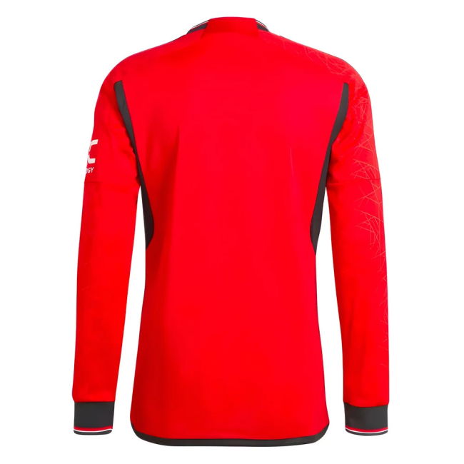 2023-2024 Man Utd Long Sleeve Home Top (Your Name)