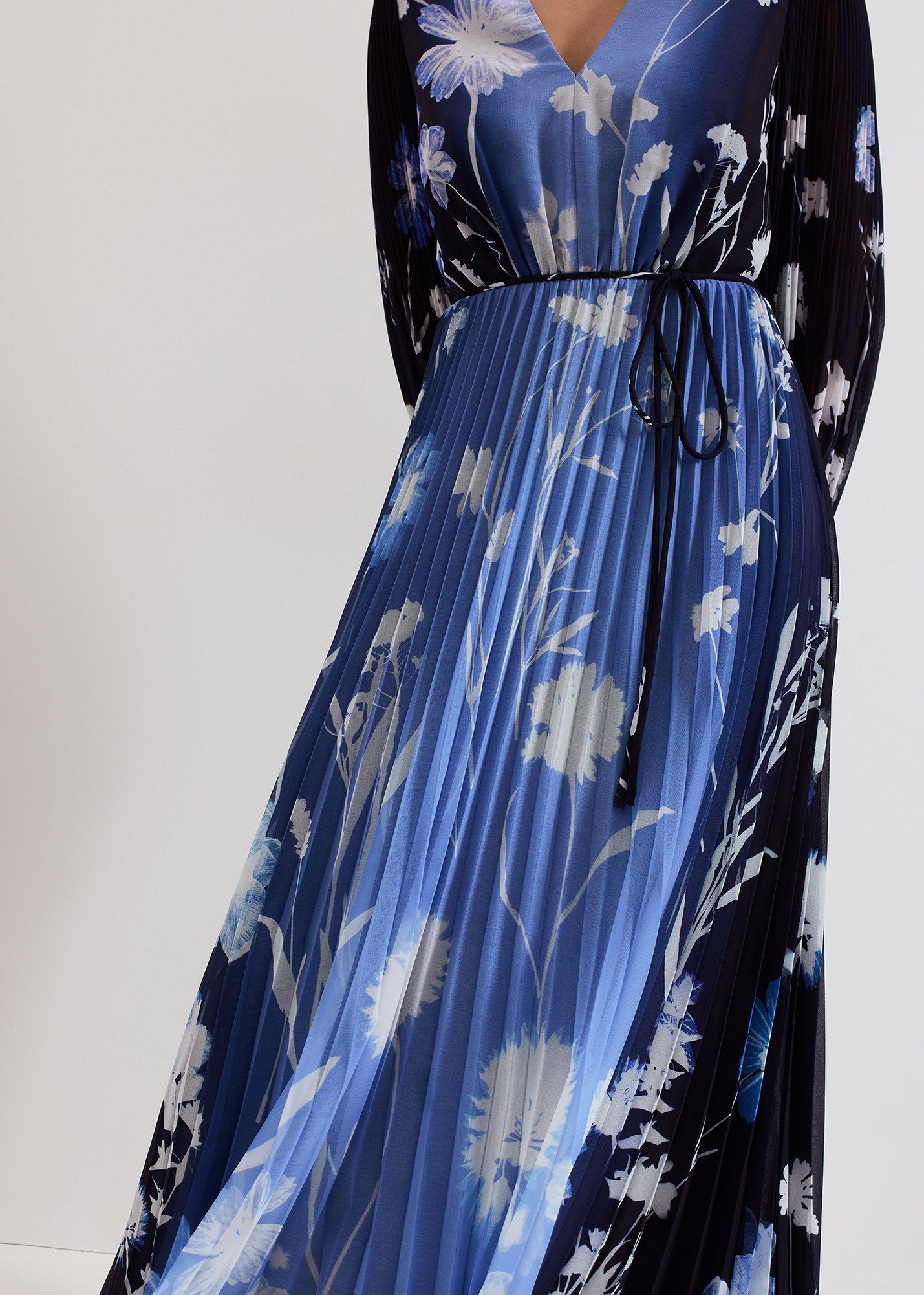 Petite Annie floral Ombre Print Maxi Dress