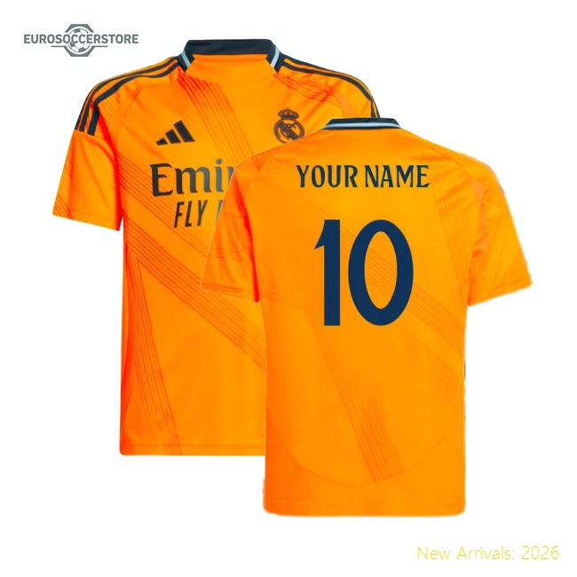 Real Madrid 2024-25 Away Fan Version For Kids Name) Game Day Jersey