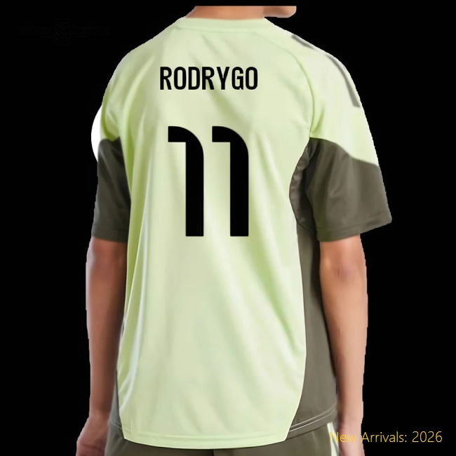 Football Team Rodrygo Non-toxic Kids Jersey Dri-fit Quick-dry