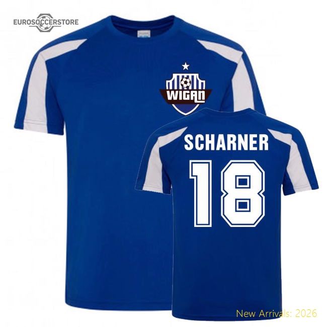 Authentic Paul Scharner Wigan Sports Training Jersey (blue) - Premium