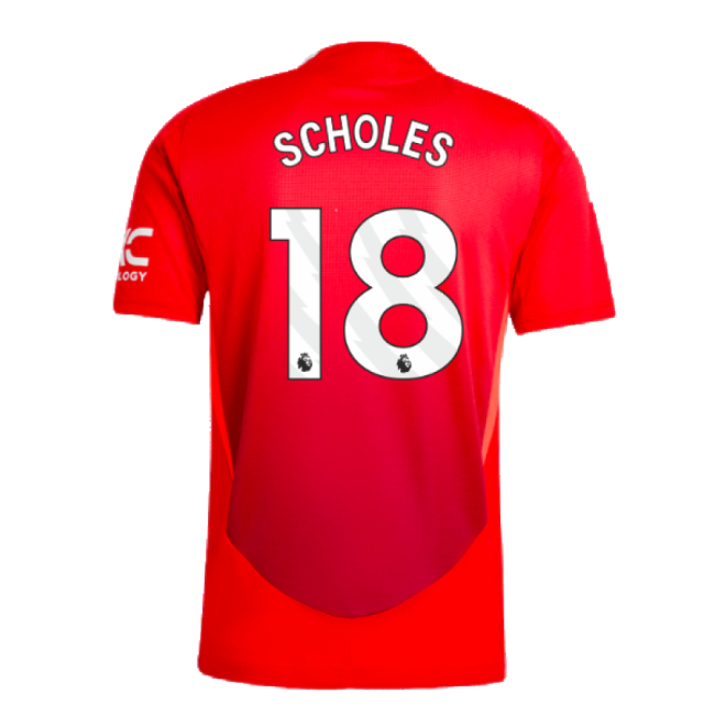 2024-2025 Man Utd Authentic Home Top (Scholes 18)
