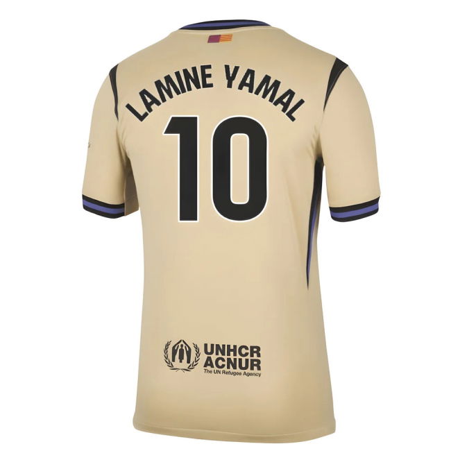 Camiseta Barcelona 2025-2026 Visitante Hombres - Oficial Con Yamal 10