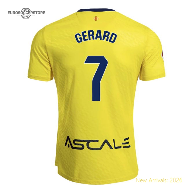 Official Home Villarreal Gerard Jersey 2025-2026 Quick-dry