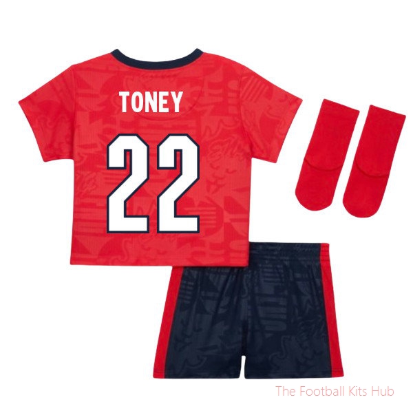 England Away Kit 2026-2027 Toney #22 Baby National Team Jersey