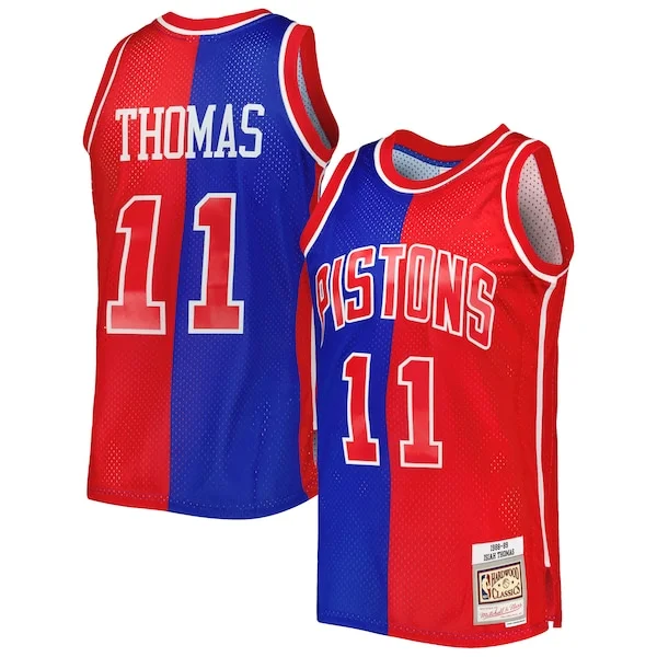 Isiah Thomas NBA Swingman Jersey - top-tier retro - Red athletic