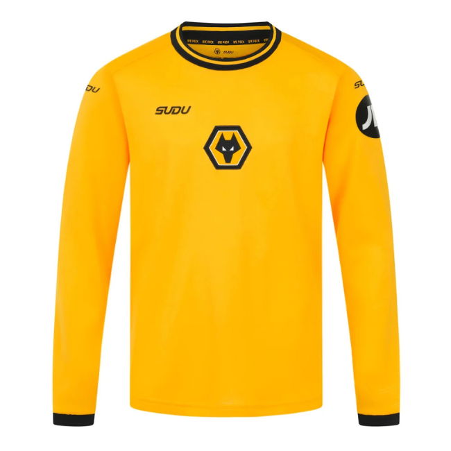 Wolves Wolves Long Sleeve Home Shirt Kids Doyle #20 Ultra Comfort ...