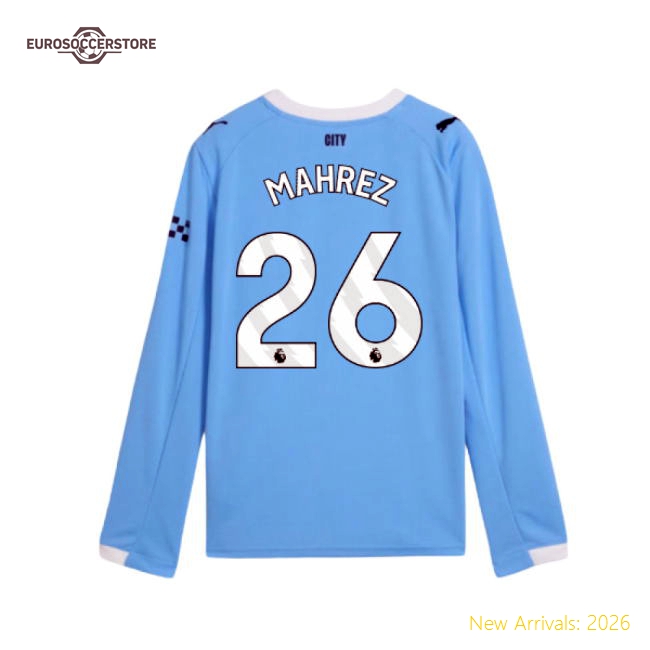 Manchester City 2024-25 Home Fan Version For Kids (Mahrez Football Shirt