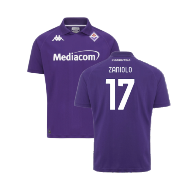 High-Quality 2024-2025 Fiorentina Home Shirt (Zaniolo 17)