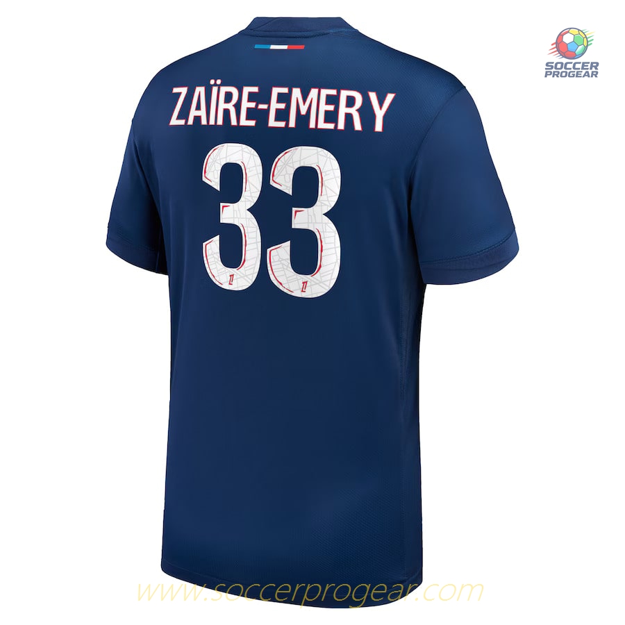 PSG Home Childrenren's Soccer Uniform Soccer Football Shirt 2024-2025 Season Zaire Emery