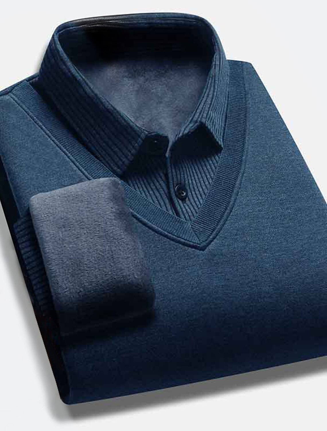 Men's Pullover Sweater Jumper Ribbed Knit Regular Knitted Warm Plain