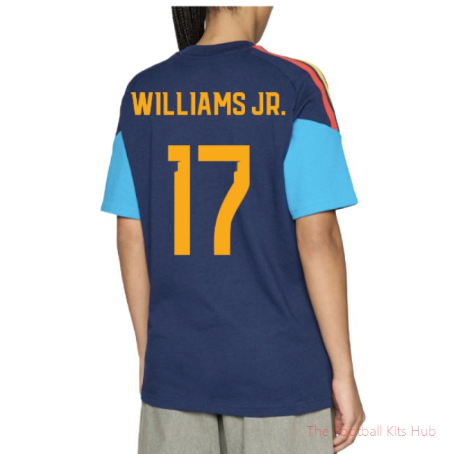2026-2027 Spain Training Tee (Night Indigo) (Williams Jr. 17)