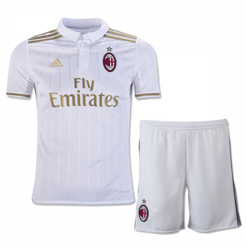 Authentic Kids AC Milan Away 201617 Soccer Shirt JerseyShorts