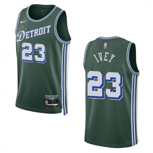 Green DEN Detroit Pistons #23 Nike Official Jersey NBA Fan Apparel