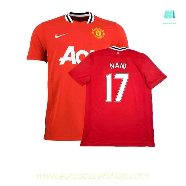 Manchester United 2011-12 Home Shirt ((Excellent) XL) (Nani 17)