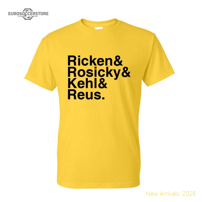 High-quality Borussia Dortmund Football Legends T-shirt (yellow)