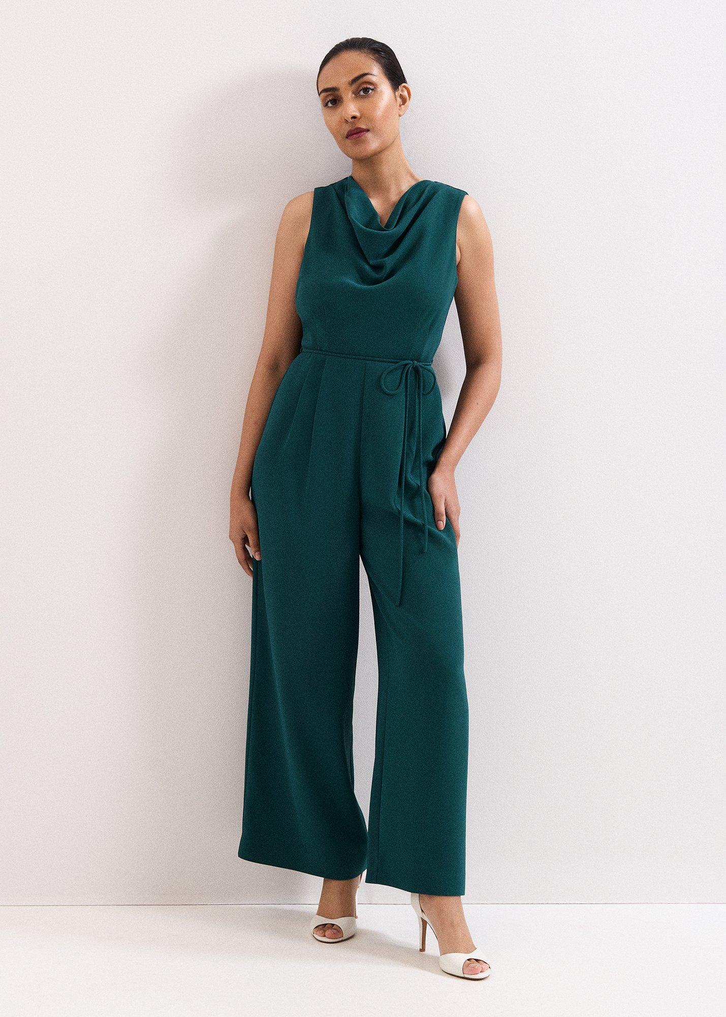 Petite Monique Cowl Neck Jumpsuit
