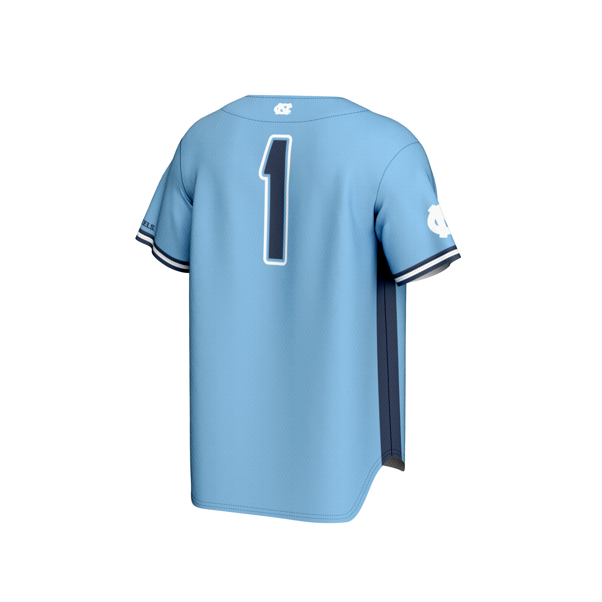 [NJP] North Carolina Tar Heels GameDay Greats Unisex Lightweight Baseball Fashion Jersey - Carolina Blue