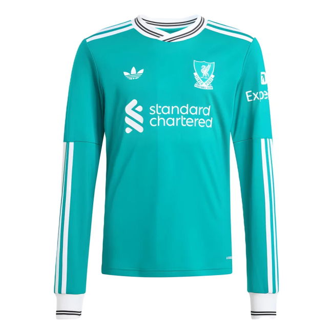 2025-2026 Liverpool Long Sleeve Third Shirt (Kids) (Your Name) (Mat...
