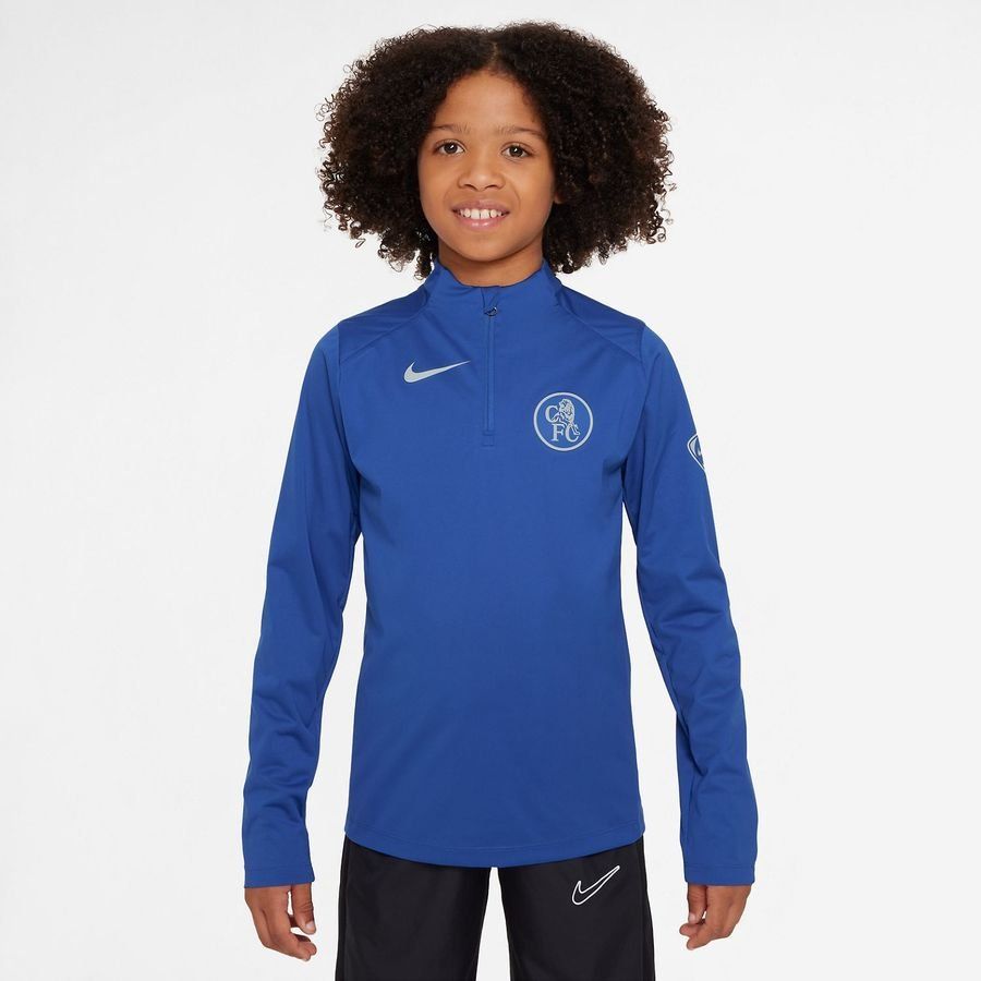 Chelsea Training Shirt SF Strike Drill 3rd - Game Royal/Field Silver Kids