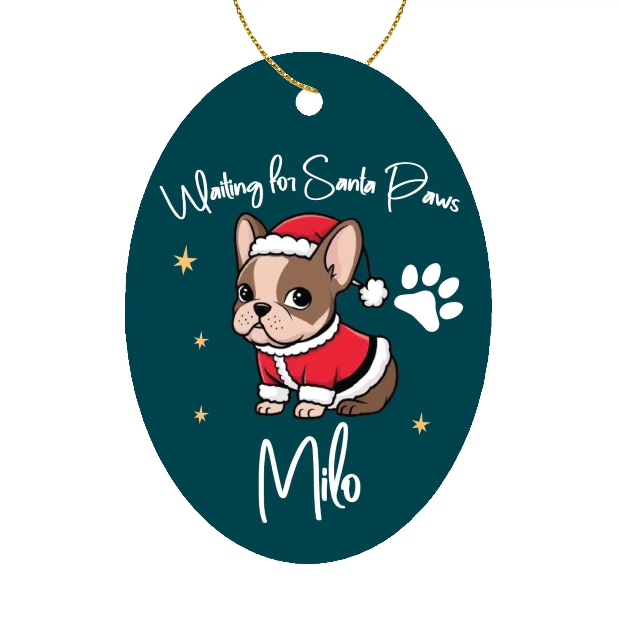 French Bulldog Lover Personalized Ornaments For Frenchie Lovers With