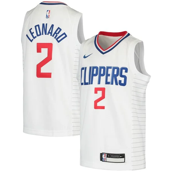 Kawhi Leonard LAC Swingman Jersey - vintage superior - White