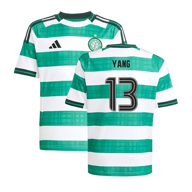 Authentic 2025-2026 Celtic Home Home Yang 13 With Collector's Item