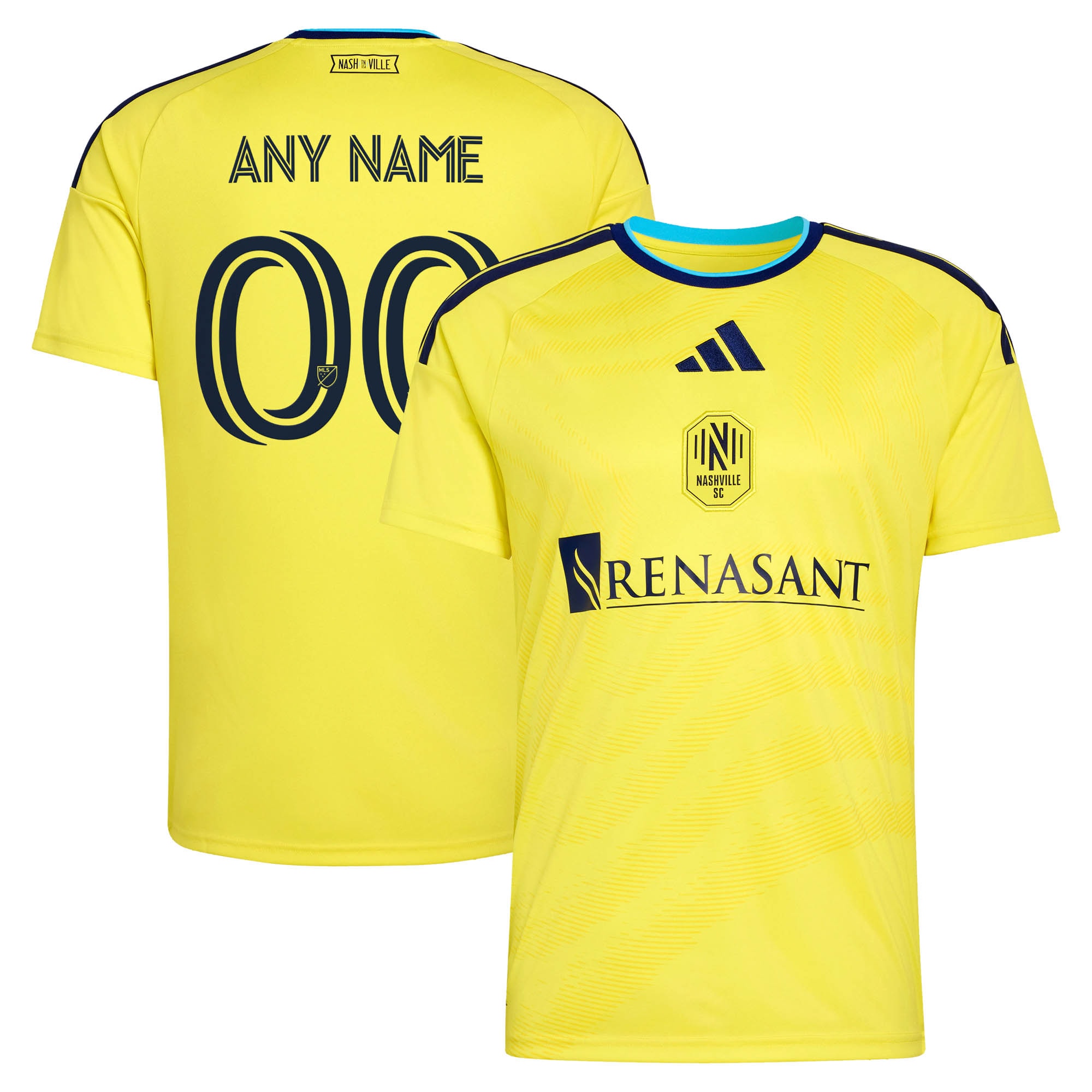 [SJH] Nashville SC 2026 The Reverb Kit Replica Custom Jersey - Yellow
