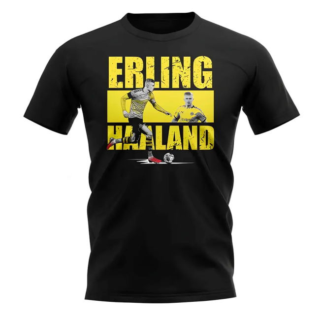 Erling Haaland Player Collage supporter T-Shirt (Unisex