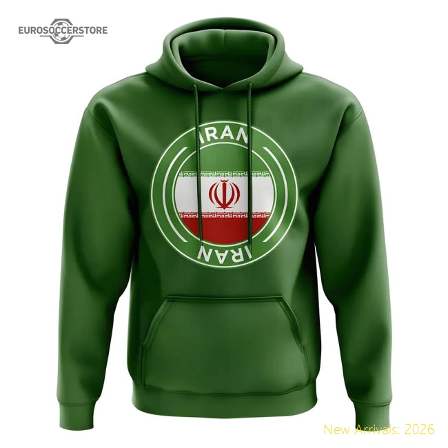 Persian Stars Football Badge Hoodie (green) - Match Quality
