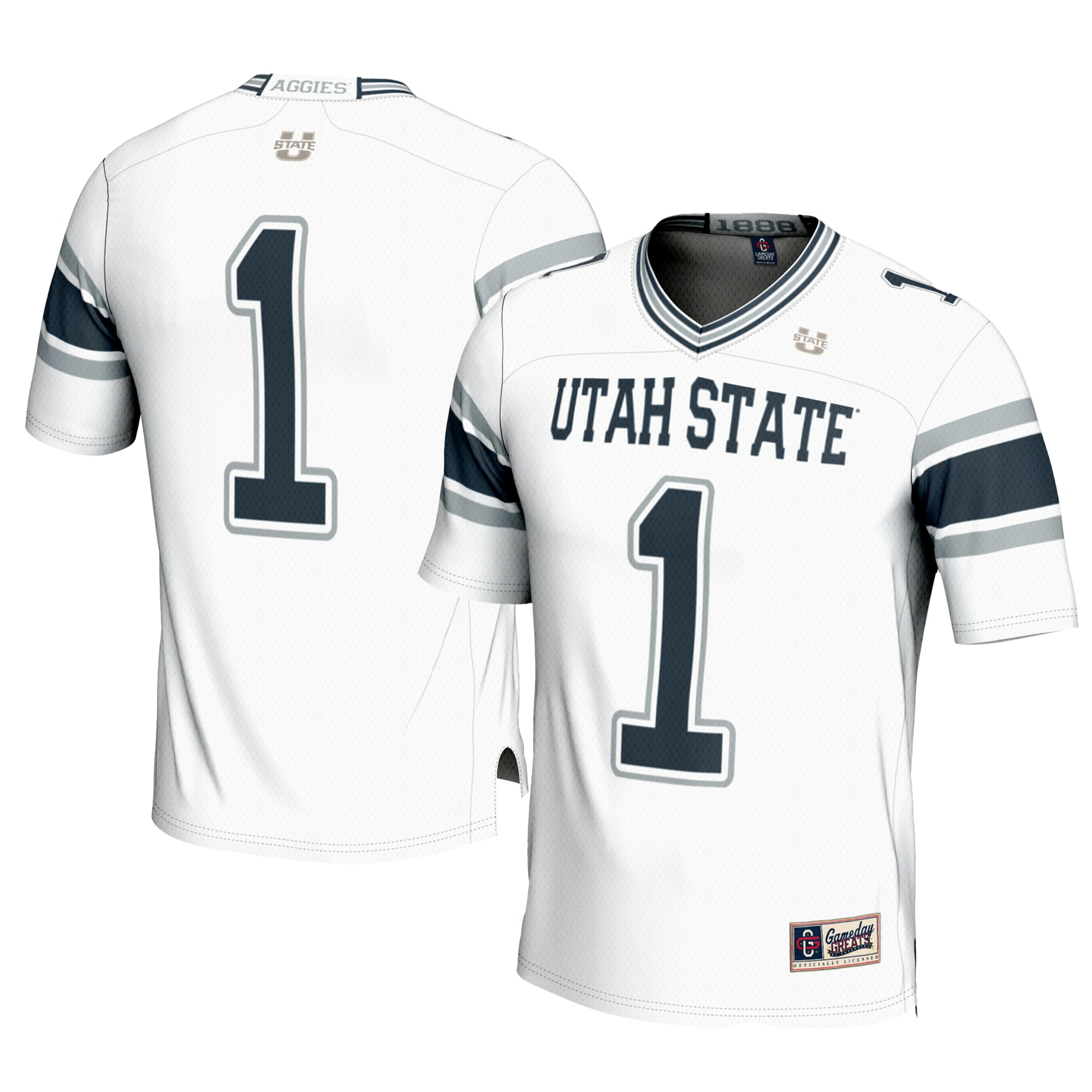 #1 Utah State Aggies GameDay Greats Youth 2026 Season Football Jersey - White